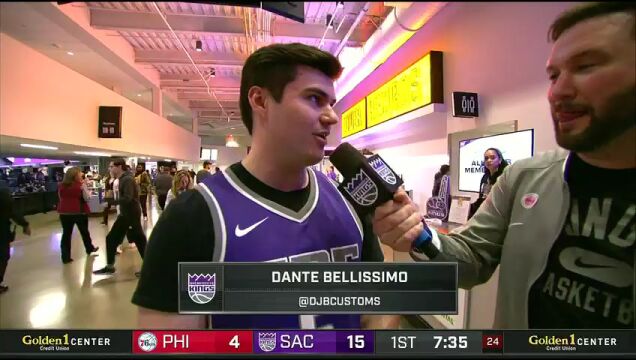 NBA常规赛：费城vs国王第1节英文原声回放