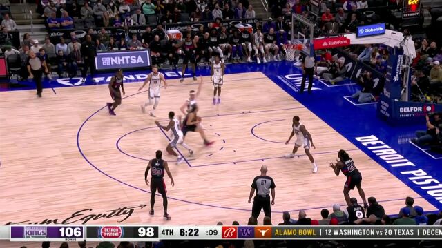 NBA常规赛：国王vs活塞中文解说全场回放