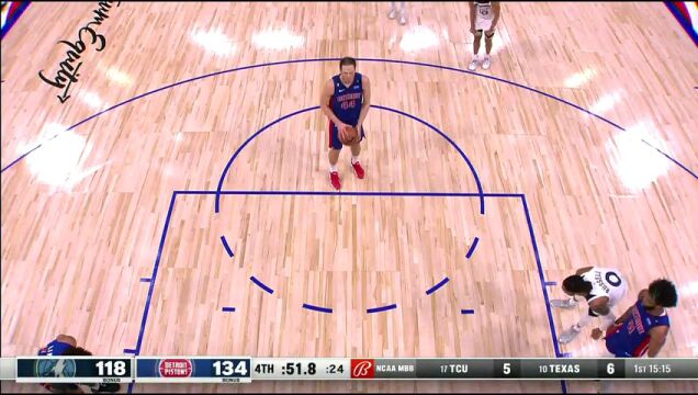 NBA常规赛：森林狼vs活塞第4节中文解说回放