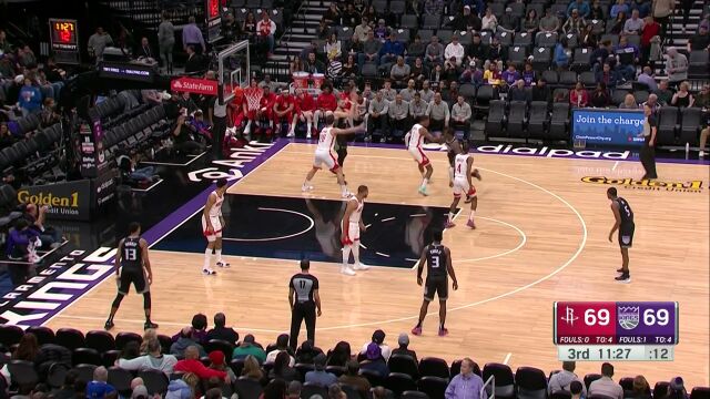 火箭vs国王第3节英文原声回放