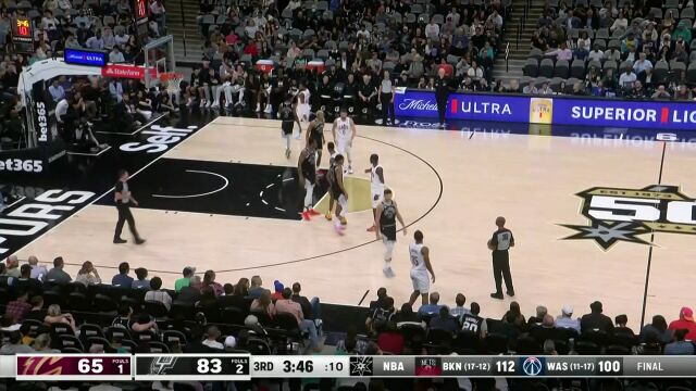 骑士vs马刺第3节中文解说回放