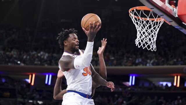 NBA全明星替补兰德尔赛季十佳球 旱地拔葱暴力砸扣生吞对手