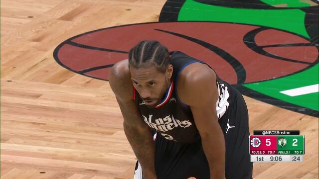 快船vs凯尔特人第1节英文原声回放