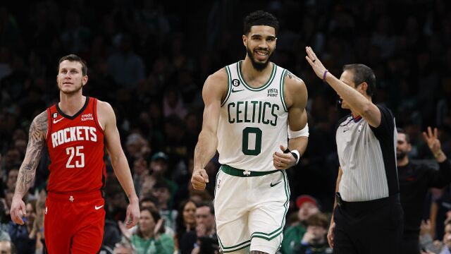 塔图姆vs火箭集锦 全场38+8+4平步青云上演风车暴扣