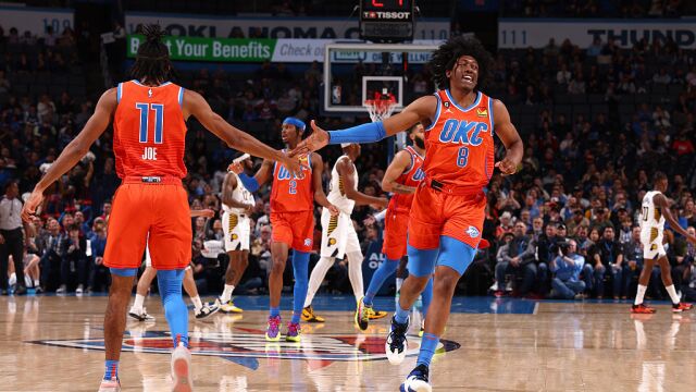 步行者106-126雷霆 雷霆三人得分20+大胜步行者