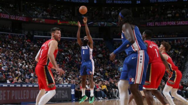 哈登vs鹈鹕集锦 20分10助攻徒劳无功