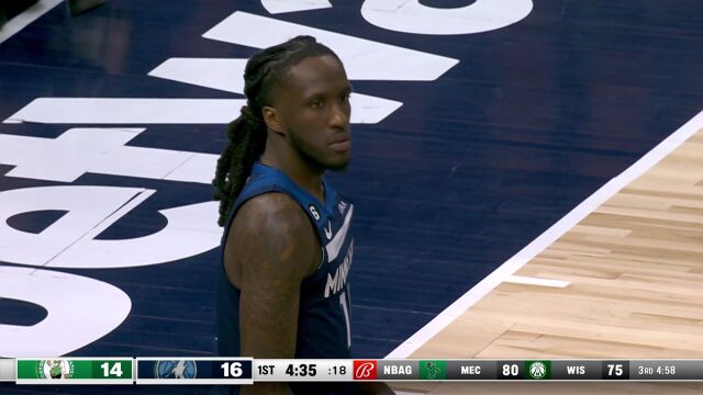 NBA常规赛：凯尔特人vs森林狼第1节中文解说回放