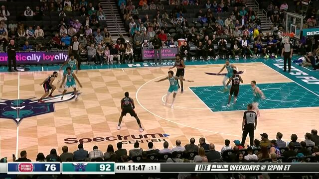 如入无人之境 巴格利挂筐暴扣无人能挡