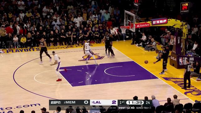 开局状态火热 老詹率领湖人打出6-0攻击高潮