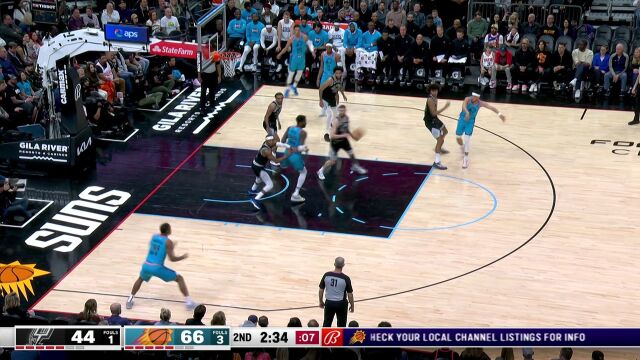 NBA常规赛：马刺vs太阳中文解说全场回放