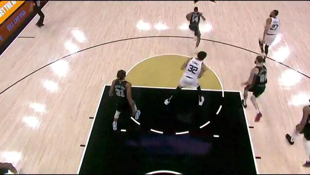 NBA常规赛：森林狼vs马刺第4节 中文解说回放
