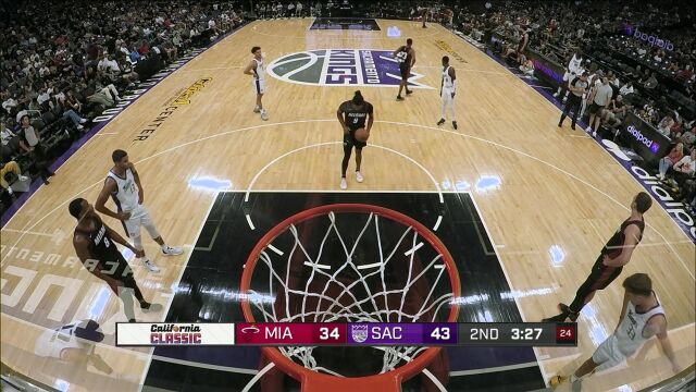 NBA夏季联赛：热火vs国王第2节英文原声回放