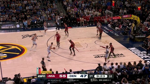 热火vs掘金第3节中文解说回放