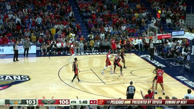 生来就有大心脏！琼斯底线接英格拉姆传球三分果断出手一剑封喉