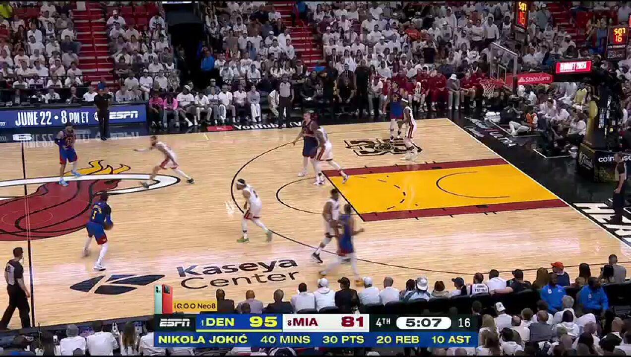 NBA总决赛G3:掘金vs热火第4节中文解说回放