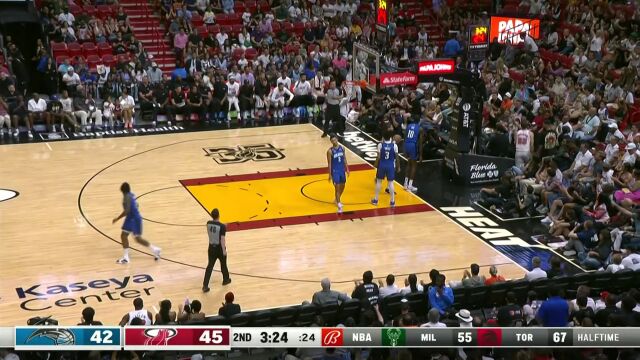 转换快攻行云流水 邓肯-罗宾逊快攻造成2+1