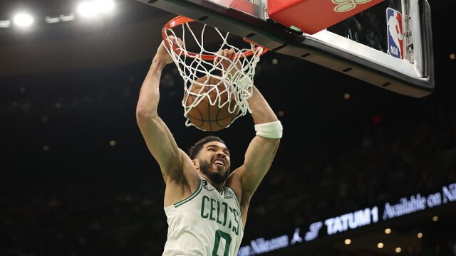 热火vs凯尔特人五佳球 巴特勒高难压哨塔图姆暴力砸筐