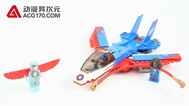 乐高lego漫威超级英雄 76076 美国队长喷气式飞机追捕