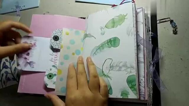 超级美腻的欧美清新风junk journal翻翻看