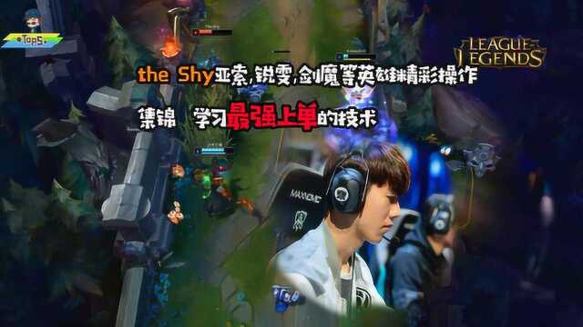 LOL蓝少TOP5:theShy最强剑魔,天神下凡,砸到你怀疑人生