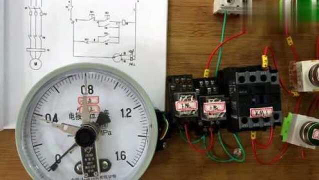 电工知识:电接点压力表使用方法,手动自动控制接线步骤一一讲解