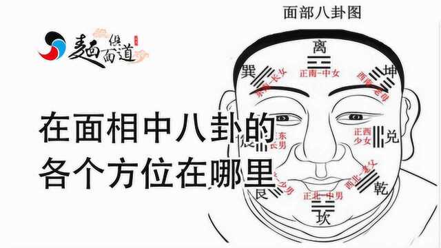 八卦面相学:在面相中八卦的各个方位在哪里?如何看运势