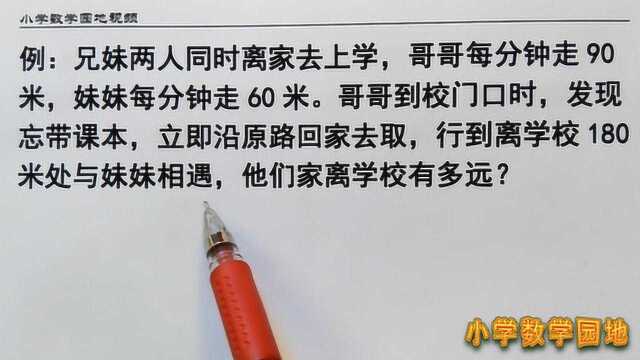 小学数学五年级奥数课 这类行程问题必须对相遇追及问题有所理解