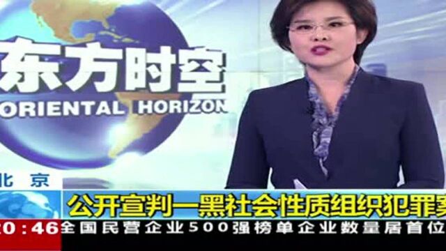 北京:公开宣判一黑社会性质组织犯罪案 14人涉案