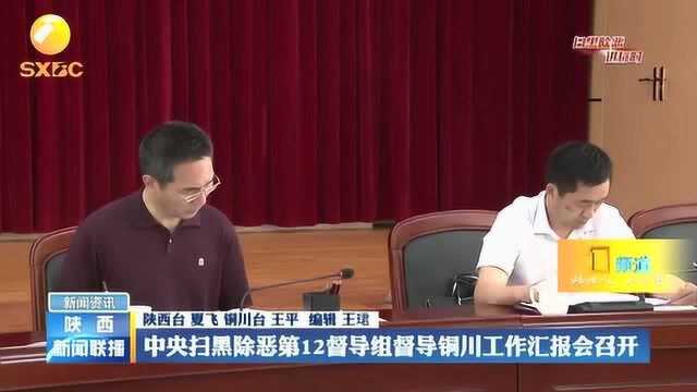 中央扫黑除恶第12督导组督导铜川工作汇报会召开