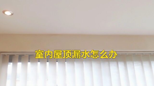 室内屋顶漏水怎么办