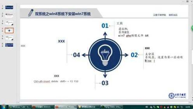 双系统安装用系统盘win8系统下装win7实战演示2节