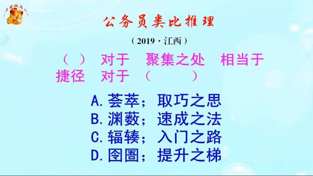 公务员类比推理题,渊薮和辐辏是什么意思呢?难啊