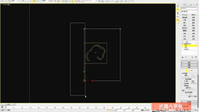 3d室内设计视频教程过道效果图教程05异形顶面完成