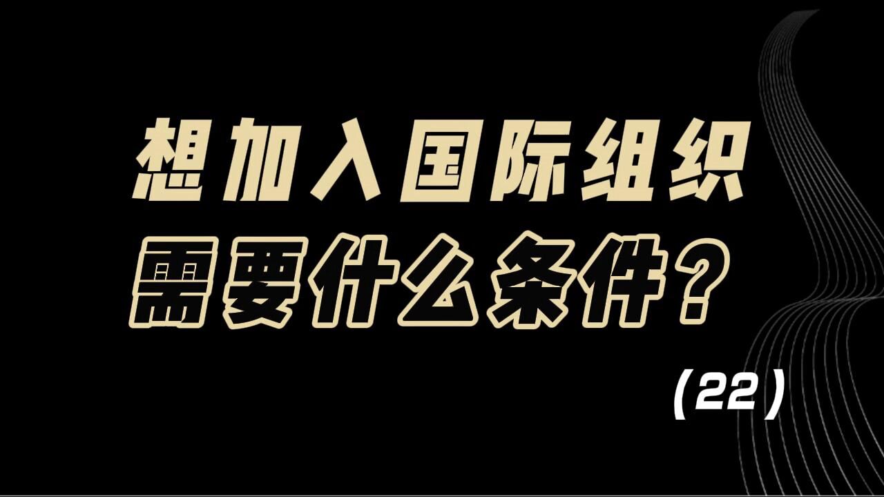 教育观察:想加入国际组织,需要什么条件?