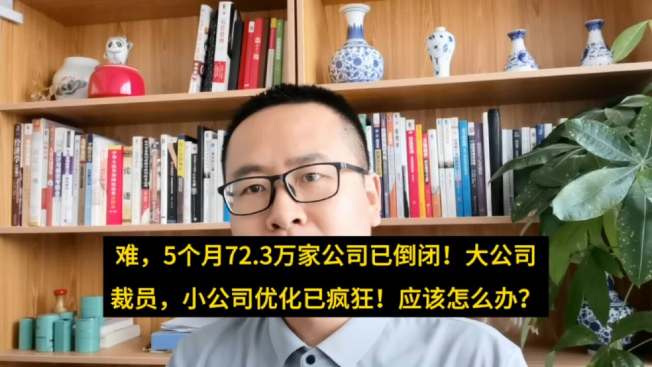 难,5月72.3万家公司倒闭,各大公司疯狂,失业遍野!该怎么办?送妙策