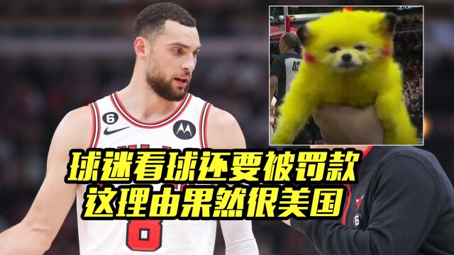 NBA现奇葩一幕,球迷看个球还得被罚款,听完理由果然很美国