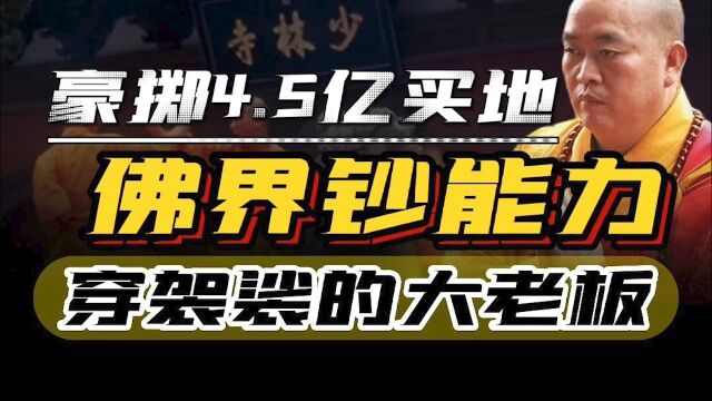 少林寺4.5亿进军房地产?方丈释永信18家企业,佛门不为人知生意经