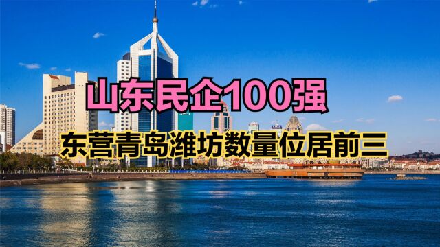 2023山东民营企业100强发布!青岛16家,潍坊13家,东营厉害了