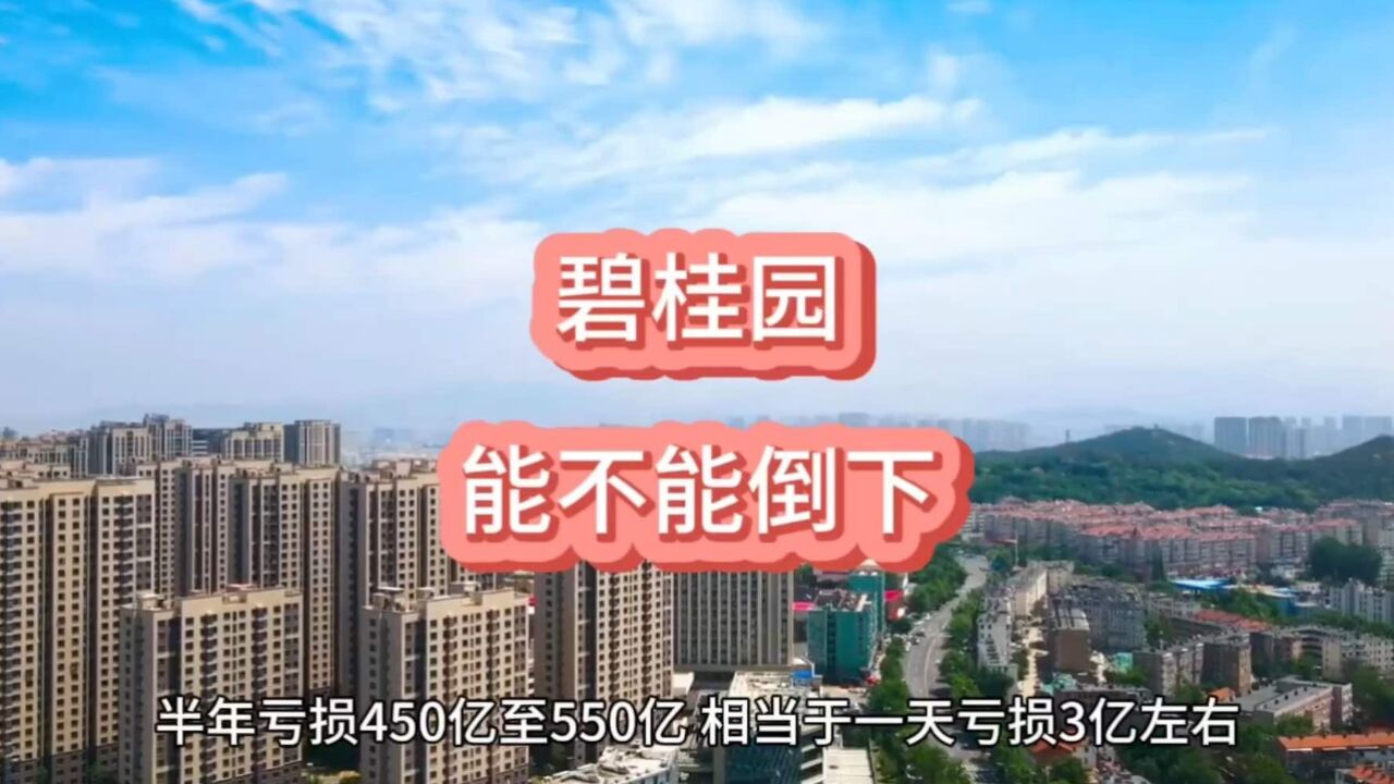 碧桂园,能倒下吗?