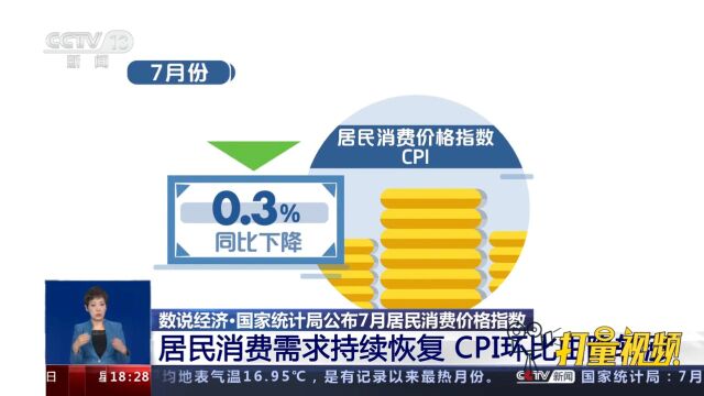 国家统计局:居民消费需求持续恢复,CPI环比由降转涨