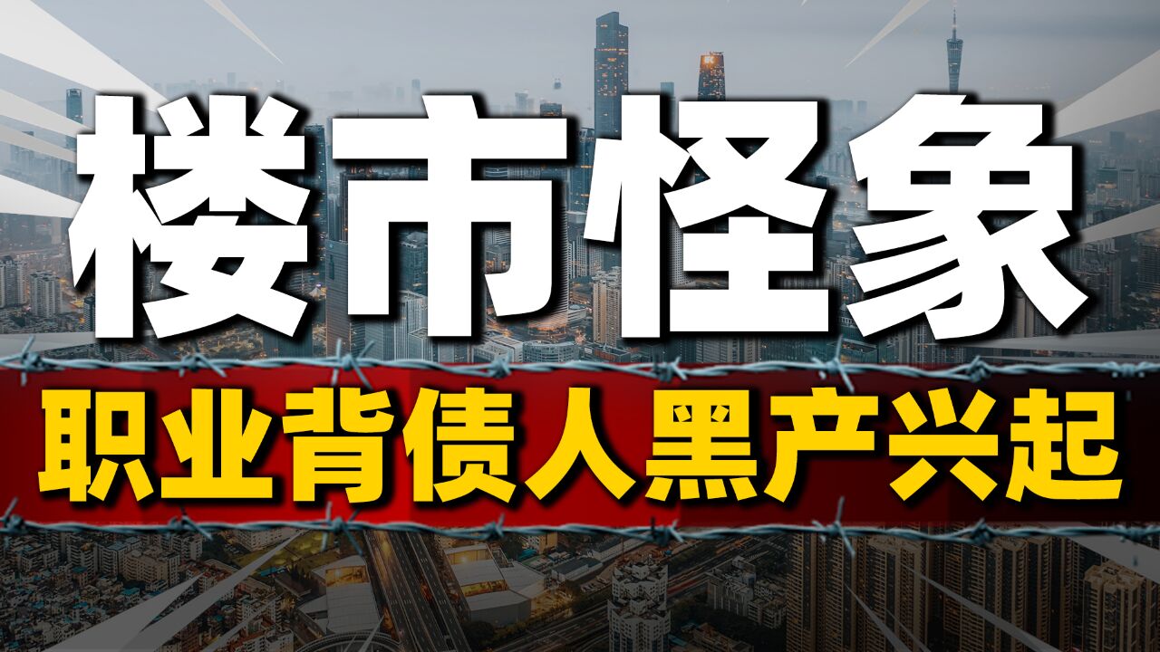 楼市职业背债人兴起,房地产怪象引人深思