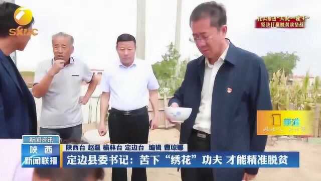 定边县委书记:苦下“绣花”功夫,才能精准脱贫