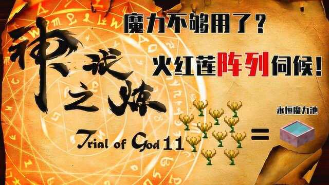 我的世界神之试炼EP11:魔力不够怎么办?秘术!火红莲阵列参上!