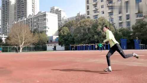 学姐参加跳高，背越式过杆，没想到最后竟来了个跪拜大礼！ - 腾讯视频