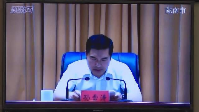 陇南市脱贫攻坚领导小组2020年第六次暨市中央专项巡视反馈....