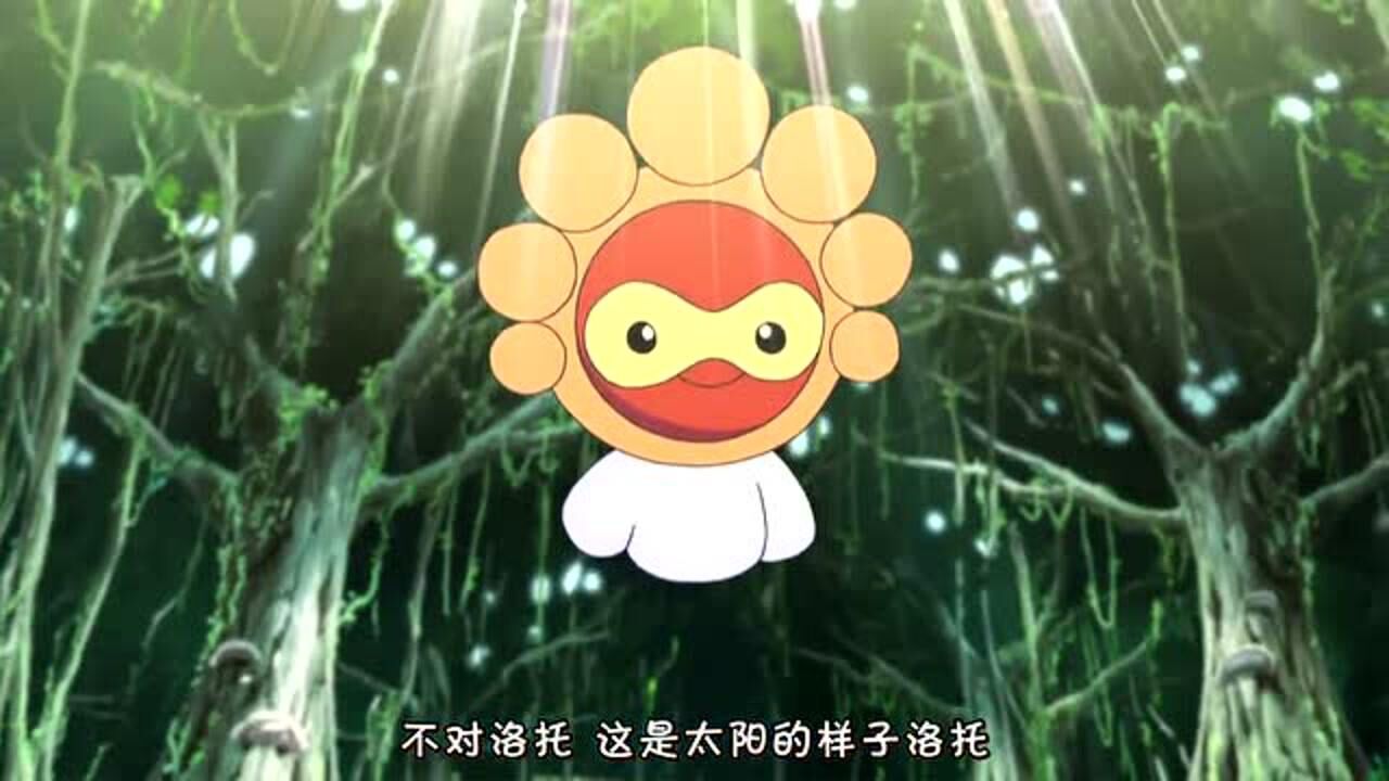 精灵宝可梦漂浮泡泡使出了大晴天配合兰螳花一起攻击火斑喵