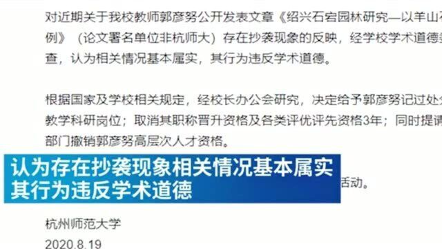 杭州师大教师郭彦努再被爆博士论文涉抄袭,网友接力比对举证