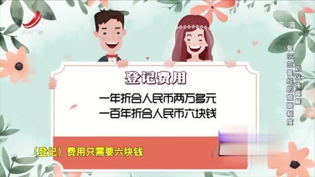 刘仪伟趣解爱尔兰曾经的婚姻制度,带你了解不一样的婚姻法