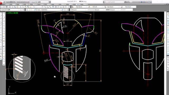 CAD绘图实例之摩托车5