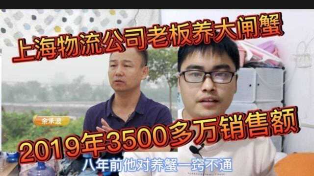 上海物流公司老板改行养殖大闸蟹7年时间2500亩3500多万元年产值